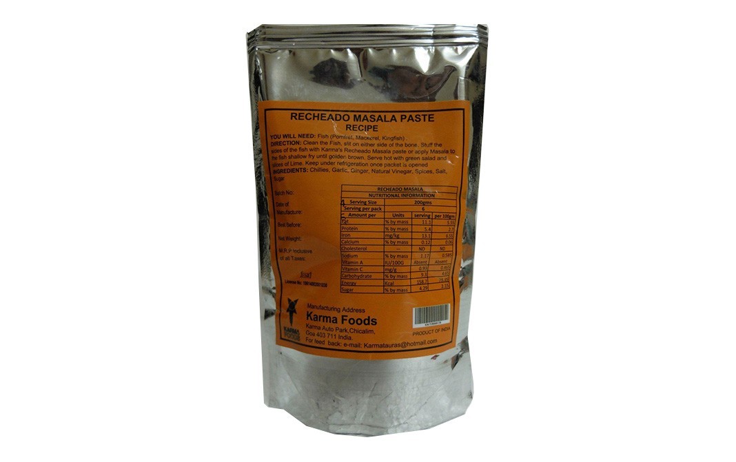 Karma's Cooking Pastes Balchao Masala    Pack  100 grams